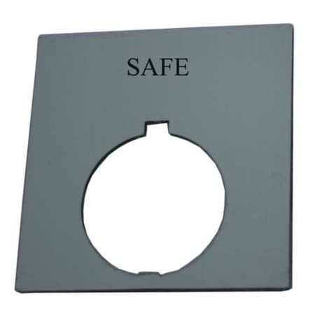 Eaton Legend Plate, Square, Safe, Black HT8SP85