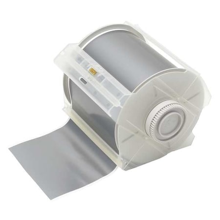 Brady Label Tape Cartridge, Silver, Labels/Roll: Continuous 114533