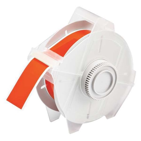 Brady Label Tape Cartridge, Orange, Labels/Roll: Continuous 99221