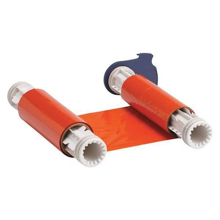 Brady Single-ColorPrinterRibbon, Orange, 200ftL 13600