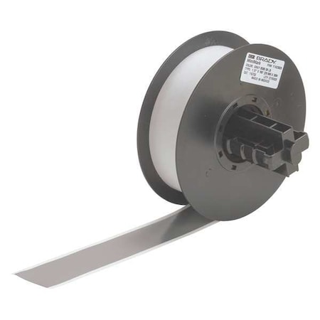 Brady Label Tape Cartridge, Gray, Labels/Roll: Continuous 115753