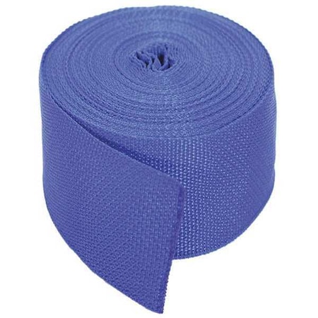 Bulk-Strap Bulk Webbing, 51 ft x 2 In, 900 lb, Color: Blue P02051BL