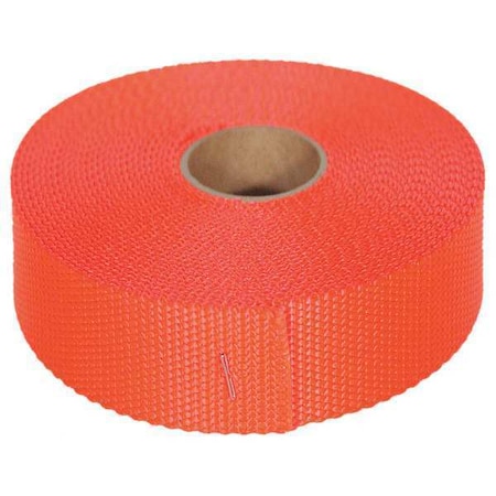 Bulk-Strap Bulk Webbing, 27 ft x 1 In, 3800 lb N01027OR
