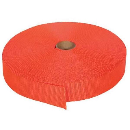 Bulk-Strap Bulk Webbing, 102 ft x 1 In, 3800 lb N01102OR