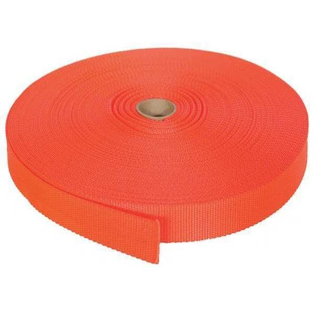 Bulk-Strap Bulk Webbing, 150 ft x 1 In, 3800 lb N01150OR