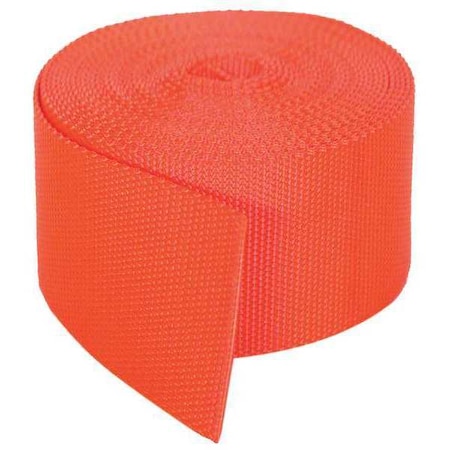 Bulk-Strap Bulk Webbing, 27 ft x 2 In, 7000 lb N02027OR