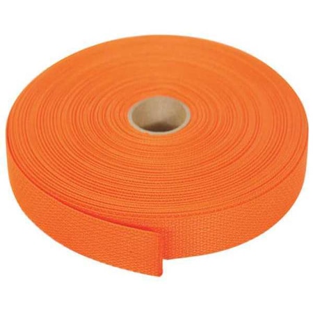 Bulk-Strap Bulk Webbing, 102 ft x 3/4 In, 375lb P34102OR