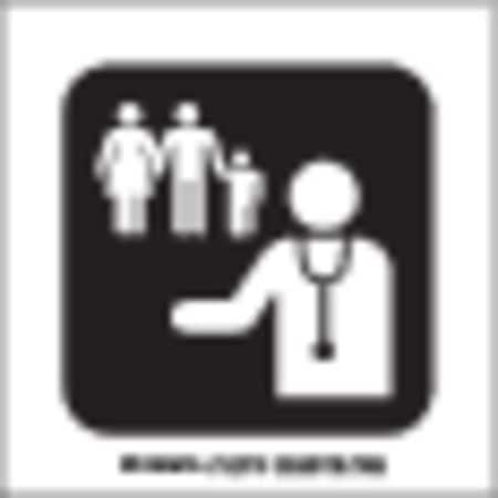 Brady Hospital Sign, 4"X4", Polyester, 142618 142618