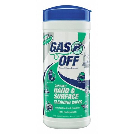 Gas Off Canister, 24 Wipes, 7 x 12" BET-0022