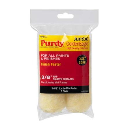 Purdy 4-1/2" Mini Paint Roller Cover, 3/8" Nap, Polyester 140624022