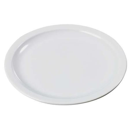 Carlisle Foodservice Dinner Plate, 10", Melamine White PK48 KL116GR02