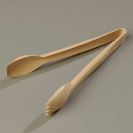 Carlisle Foodservice Salad Tong, Beige, 9.03 In, PK12 460906
