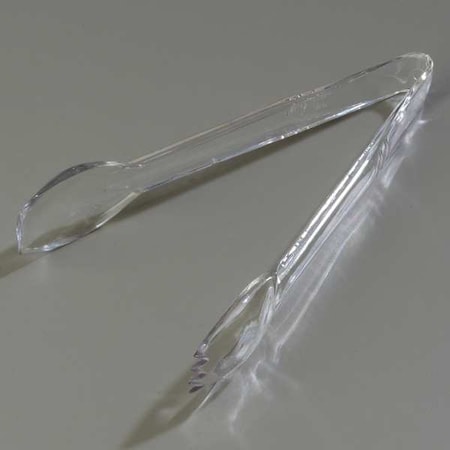 Carlisle Foodservice Salad Tong, Clear, 9.03 In, PK12 400907