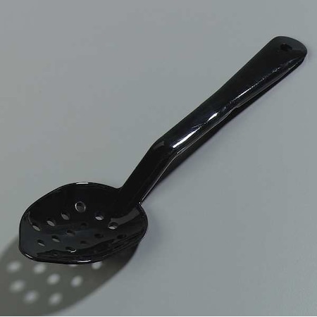 Carlisle Foodservice Perforated Serving Spoon, Blk, 11 In, PK12 441103