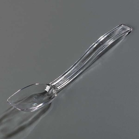 Carlisle Foodservice Solid Spoon, Clear, 8 In, PK12 446007