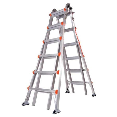 Little Giant Ladders Multipurpose Ladder, 23 ft, Aluminum, 300 lb Load Capacity 10126AS