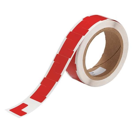 Brady Floor Marking Tape, vinyl, Solid, Red, 1 in W., 4 mil Thickness, 750 PK 121413