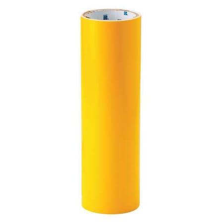 Brady Shadow Roll Vinyl, Adhesive: Acrylic Yellow, 12" W x 12 ft. L, 4 mil Thick 121119