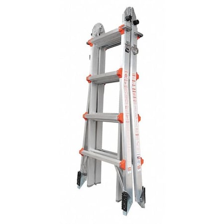 Little Giant Ladders Multipurpose Ladder, 15 ft, Aluminum, 300 lb Load Capacity 10102AS