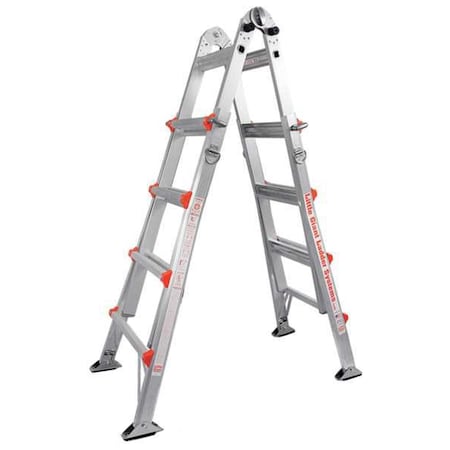 Little Giant Ladders Multipurpose Ladder, 19 ft, Aluminum, 300 lb Load Capacity 10103AS