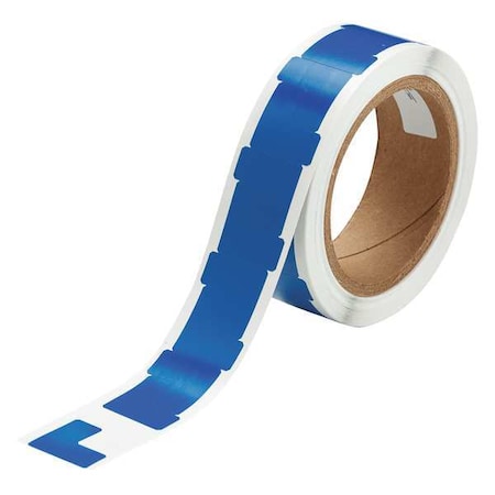 Brady Floor Marking Tape, vinyl, Solid, Blue, 1 in W., 4 mil Thickness, 750 PK 121414
