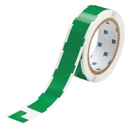 Brady Floor Marking Tape, vinyl, No Legend, Green, 1 in W., 4 mil Thickness, 750 PK 121416