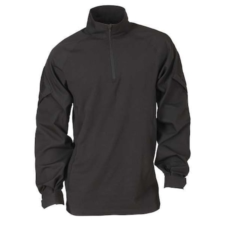 5.11 Tactical Shirt, 37% Polyester, 55% Cotton, 8% Elastane, Zipper, 2 Pocket(s), Black, S 72194ABR-019-S