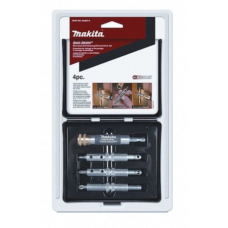 Makita Quad Driver Hinge Bit Set, 4 Pc. 784827-A