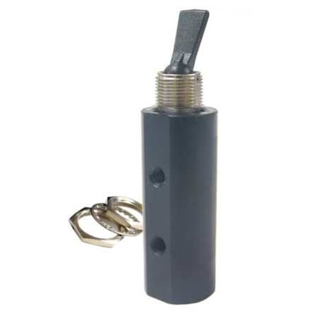 Pneumadyne Toggle Valve, 4 Way, Brass FP45-100-SR