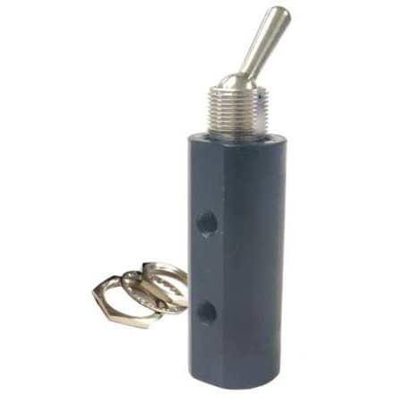 Pneumadyne Toggle Valve, 4Way, Brass HM45-100-DT