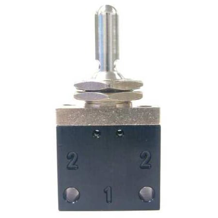Pneumadyne Toggle Valve, 3-Pos, 1/8 In, NPT C042501