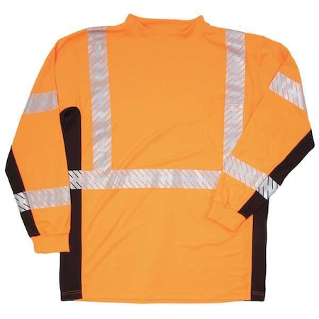 Kishigo Unisex T-Shirt, Polyester, Orange, M 9135-M