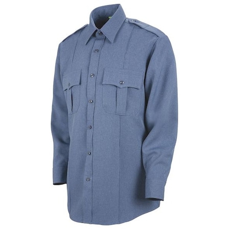 Horace Small Men's Sentry Plus Law Enforcement Shirt, 100% Polyester, Melamine Button Front, Zipper Front, Blue HS1133 15 32