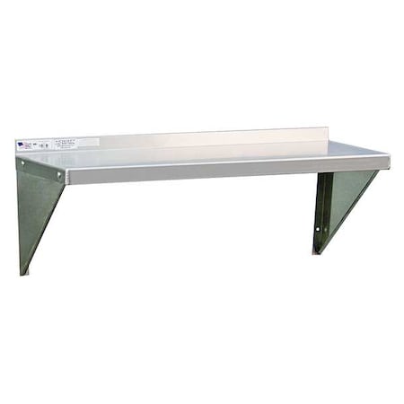 New Age Industrial Aluminum Wall Shelf, 12"D x 48"W x 13-1/4"H, Silver 1126