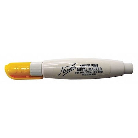 Nissen Industrial Marker, Fine Tip, Yellow Color Family, Paint 28841