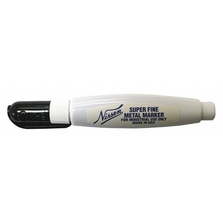 Nissen Industrial Marker, Fine Tip, Black Color Family, Paint 28843