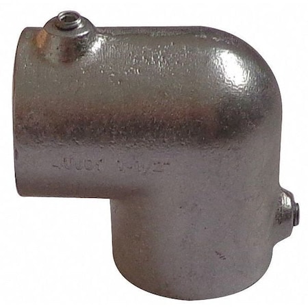 Zoro Select Structural Fitting, Elbow, Aluminum, 2 in Pipe Size 14G936