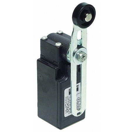 Dayton Limit Switch, Rotary, Roller Lever, 1NC/1NO, 10A at 480V AC, Side Actuator 14H179