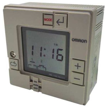 OMRON Electronic Timer, 7 Days, (2) SPST-NO H5L-A