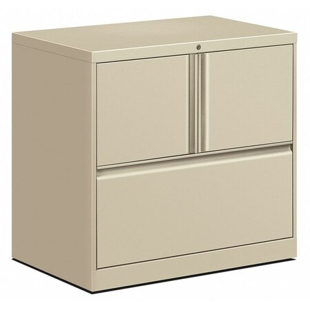 Hon 30" W 2 Drawer File Center with Locking Self Doors, Putty HFC1830DLFR.L.L