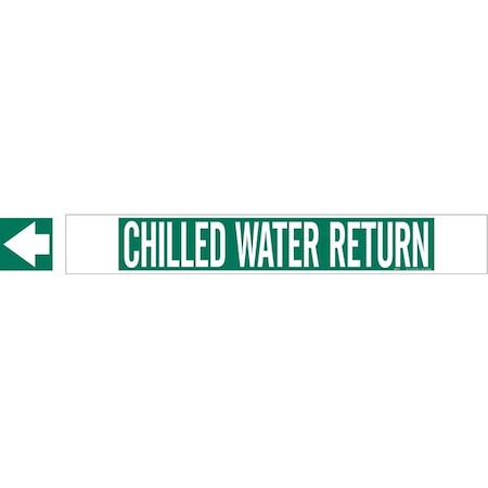 Brady Pipe Mkr, Chilled Water Return, 8In orGrtr, 5647-HPHV 5647-HPHV