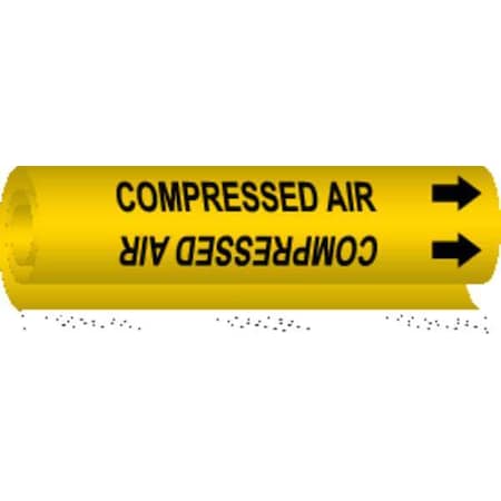 Brady Pipe Mrkr, Compressed Air, 1-1/2to2-3/8 In, 5661-I 5661-I