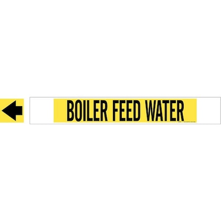 Brady Pipe Mrkr, Boiler Feed Water, 8 In or Grtr 5637-HPHV