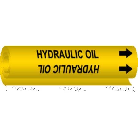 Brady Pipe Markr, Hydraulic Oil, 2-1/2to7-7/8 In 5711-II