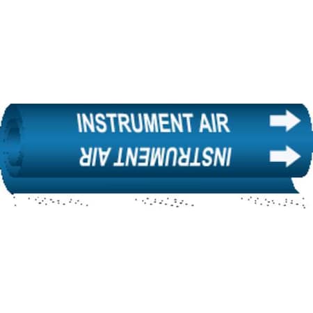 Brady Pipe Mrkr, Instrument Air, 1-1/2to2-3/8 In, 5716-I 5716-I