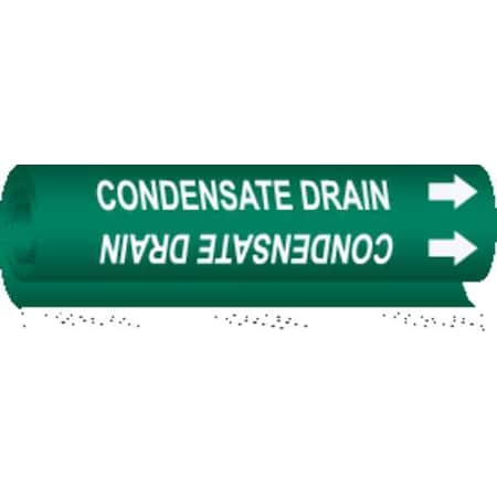 Brady Pipe Mrkr, Condensate Drain, 1/2to1-3/8 In 5663-O