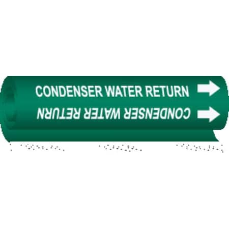 Brady Pipe Marker, Condenser Water Return, Green, 5665-I 5665-I