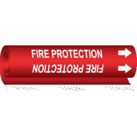 Brady Pipe Mrkr, Fire Protection, 2-1/2to7-7/8In 5688-II