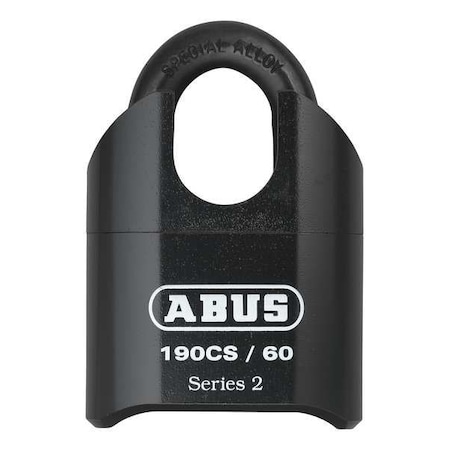 Abus Combination Padlock, Bottom, Black/Silver 190CS/60