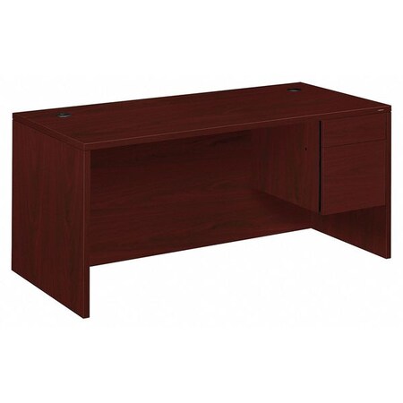 Hon Office Desk, 30 in D X 29 1/2 in H, Mahogany, Laminate 66 in W X H10583R.NN